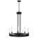 Ovation LED Chandelier in Black (16|16162CRBK)