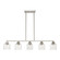 Aragon Five Light Linear Chandelier in Brushed Nickel (107|49765-91)