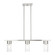 Carson Three Light Linear Chandelier in Brushed Nickel (107|48763-91)