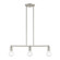 Lansdale Three Light Linear Chandelier in Brushed Nickel (107|47163-91)