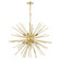 Tribeca Nine Light Foyer Chandelier in Soft Gold w/Polished Brass (107|46176-33)