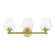 Willow Three Light Vanity Sconce in Satin Brass (107|17473-12)