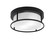 Flush Mounts Two Light Flush Mount in Matte Black (200|812-MB-1)