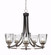Paramount Five Light Chandelier in Matte Black & Brushed Nickel (200|3405-MBBN-461)