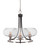 Paramount Three Light Chandelier in Matte Black & Brushed Nickel (200|3403-MBBN-204)