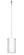 Stilo One Light Pendant in Satin Nickel (74|RXP-440407-SN)