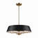 Luella Four Light Pendant/Semi Flush in Black (12|52543BK)