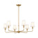 Pallas Six Light Chandelier in Brushed Natural Brass (12|52516BNB)
