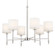 Ali Six Light Chandelier in Polished Nickel (12|52500PN)