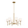 Ali Six Light Chandelier in Brushed Natural Brass (12|52500BNB)