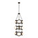 Black Betty Nine Light Foyer Pendant in Carbon/French Gold (137|374F09CBFG)