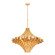 Totally Tubular 17 Light Foyer Pendant in Antique Gold/Carbon Black (137|369F17AGCB)