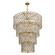 Windsor 21 Light Chandelier in French Gold/Matte Black (137|345C21FGMB)