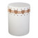Sabira Accent Stool in White Glazed (45|H0115-8263)