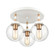 Boudreaux Three Light Semi Flush Mount in Matte White (45|24435/3)