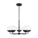 Alvin Five Light Chandelier in Midnight Black (454|3168105-112)