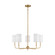 Foxdale Five Light Chandelier in Satin Brass (454|3109305-848)