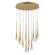 Pierce LED Pendant in Gold (86|E24229-122GLD)