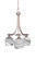 Paramount Three Light Chandelier in Brushed Nickel (200|3413-BN-4819)