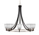 Paramount Eight Light Chandelier in Matte Black & Brushed Nickel (200|3408-MBBN-460)