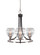 Paramount Three Light Chandelier in Matte Black & Brushed Nickel (200|3403-MBBN-5110)