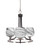 Paramount Three Light Chandelier in Matte Black & Brushed Nickel (200|3403-MBBN-4819)
