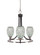 Paramount Three Light Chandelier in Matte Black & Brushed Nickel (200|3403-MBBN-4165)