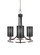 Paramount Three Light Chandelier in Matte Black & Brushed Nickel (200|3403-MBBN-4069)