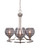 Paramount Three Light Chandelier in Brushed Nickel (200|3403-BN-5112)