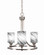 Paramount Three Light Chandelier in Brushed Nickel (200|3403-BN-3009)