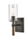Auralume One Light Bath Vanity in Matte Black (405|445-1W-BK-SDY)