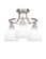 Paramount Three Light Semi-Flush Mount in Brushed Nickel (200|3417-BN-4761)