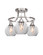 Paramount Three Light Semi-Flush Mount in Brushed Nickel (200|3417-BN-4102)