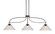 Monterey Three Light Billiard/Island in Matte Black & Painted Distressed Wood-look (200|2936-MBDW-2122)