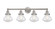 Edison Four Light Bath Vanity in Brushed Satin Nickel (405|616-4W-SN-G324)
