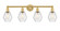 Edison Four Light Bath Vanity in Polished Chrome (405|616-4W-PC-G652-6)