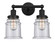 Edison Two Light Bath Vanity in Matte Black (405|616-2W-BK-G184)