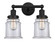 Edison Two Light Bath Vanity in Matte Black (405|616-2W-BK-G182)
