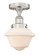 Edison One Light Semi-Flush Mount in Brushed Satin Nickel (405|616-1F-SN-G531)