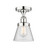 Edison One Light Semi-Flush Mount in Polished Chrome (405|616-1F-PC-G64)