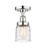 Edison One Light Semi-Flush Mount in Polished Chrome (405|616-1F-PC-G513)