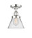 Edison One Light Semi-Flush Mount in Polished Chrome (405|616-1F-PC-G42)
