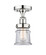 Edison One Light Semi-Flush Mount in Polished Chrome (405|616-1F-PC-G182S)