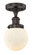 Edison One Light Semi-Flush Mount in Oil Rubbed Bronze (405|616-1F-OB-G201-6)