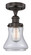 Edison One Light Semi-Flush Mount in Oil Rubbed Bronze (405|616-1F-OB-G192)