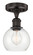 Edison One Light Semi-Flush Mount in Oil Rubbed Bronze (405|616-1F-OB-G122-6)
