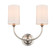 Giselle Two Light Wall Sconce in Polished Nickel (405|372-2W-PN-S1)