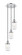 Franklin Restoration Three Light Pendant in Polished Chrome (405|113F-3P-PC-G312)