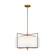 Perno Four Light Pendant in Burnished Brass (454|CP1394BBS)