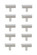 Dior Bar Pull Multipack (set of 10) in Brushed Nickel (173|PL402-1-NK-10PK)